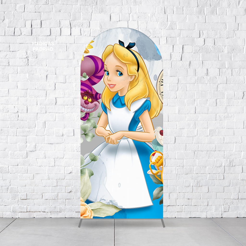 Painel Arco Romano Alice No Páis Das Maravilhas