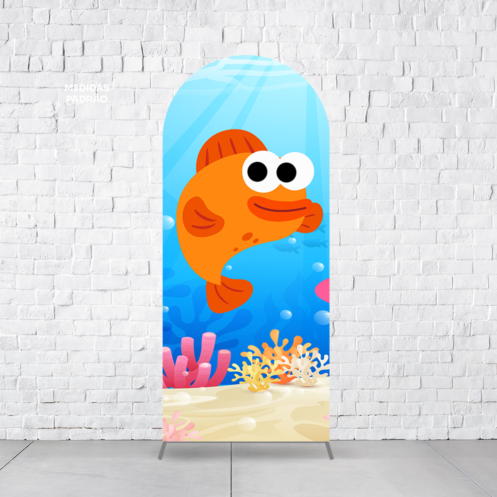 Painel Arco Romano Baby Shark - Imagem 1