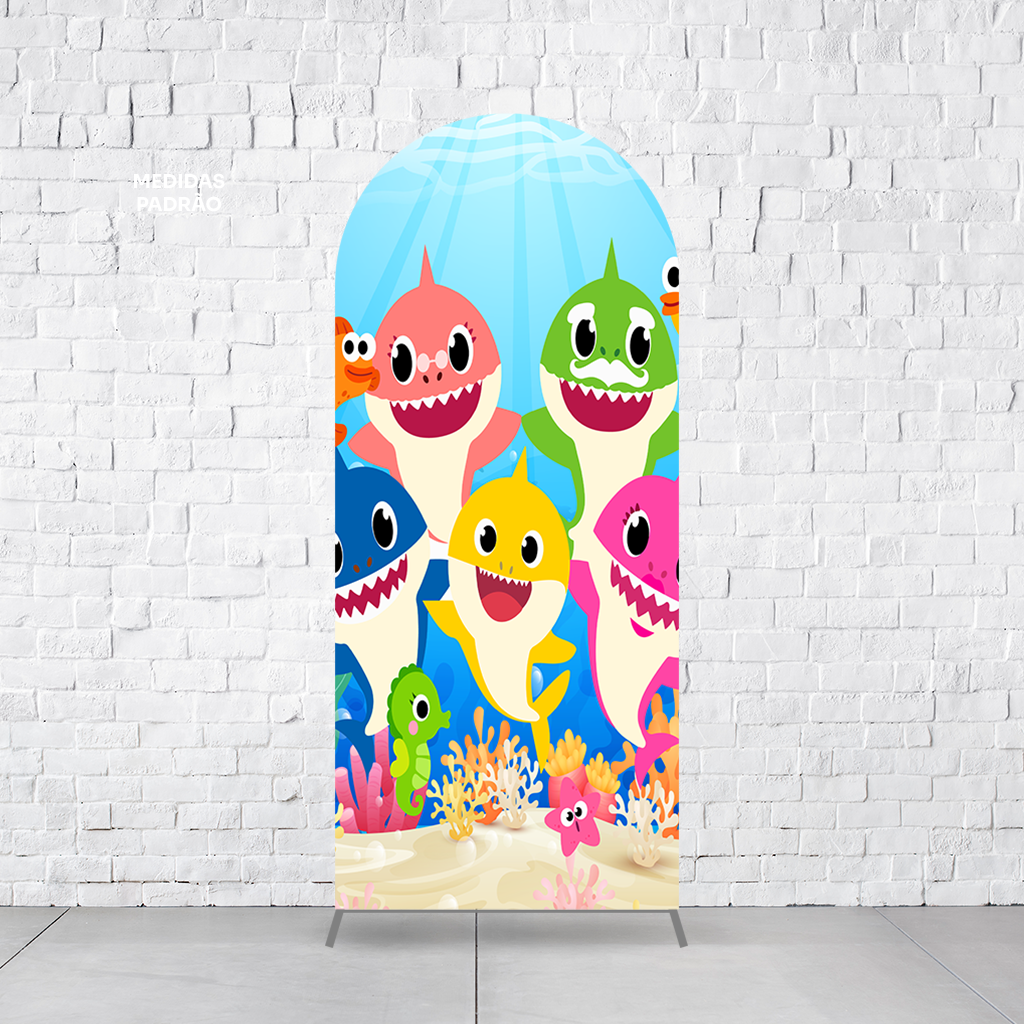 Painel Arco Romano Baby Shark