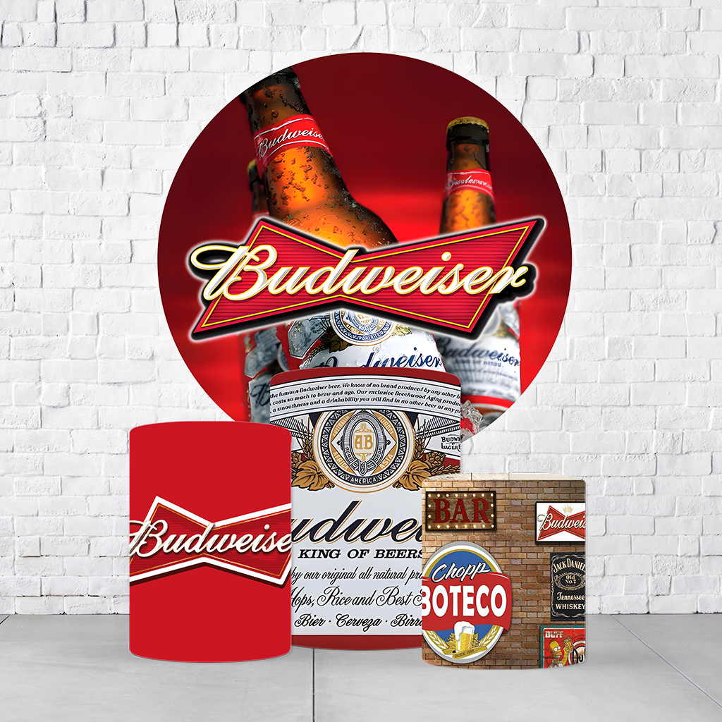 Kit Painel De Festa Boteco + Trio De Cilindros Em Tecido - Imagem 3