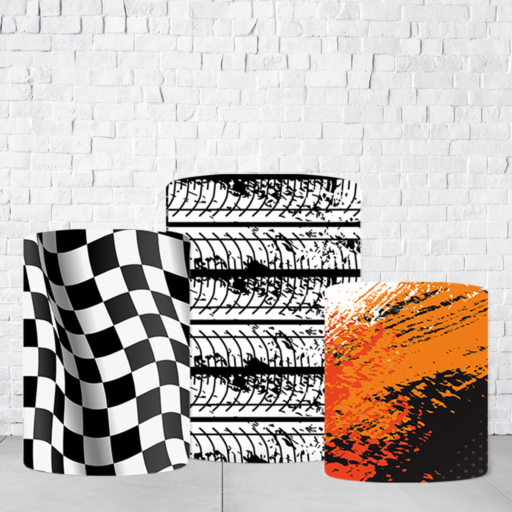 Trio de Cilindros Para Festas Moto Em Tecido Helanca C/Elástico