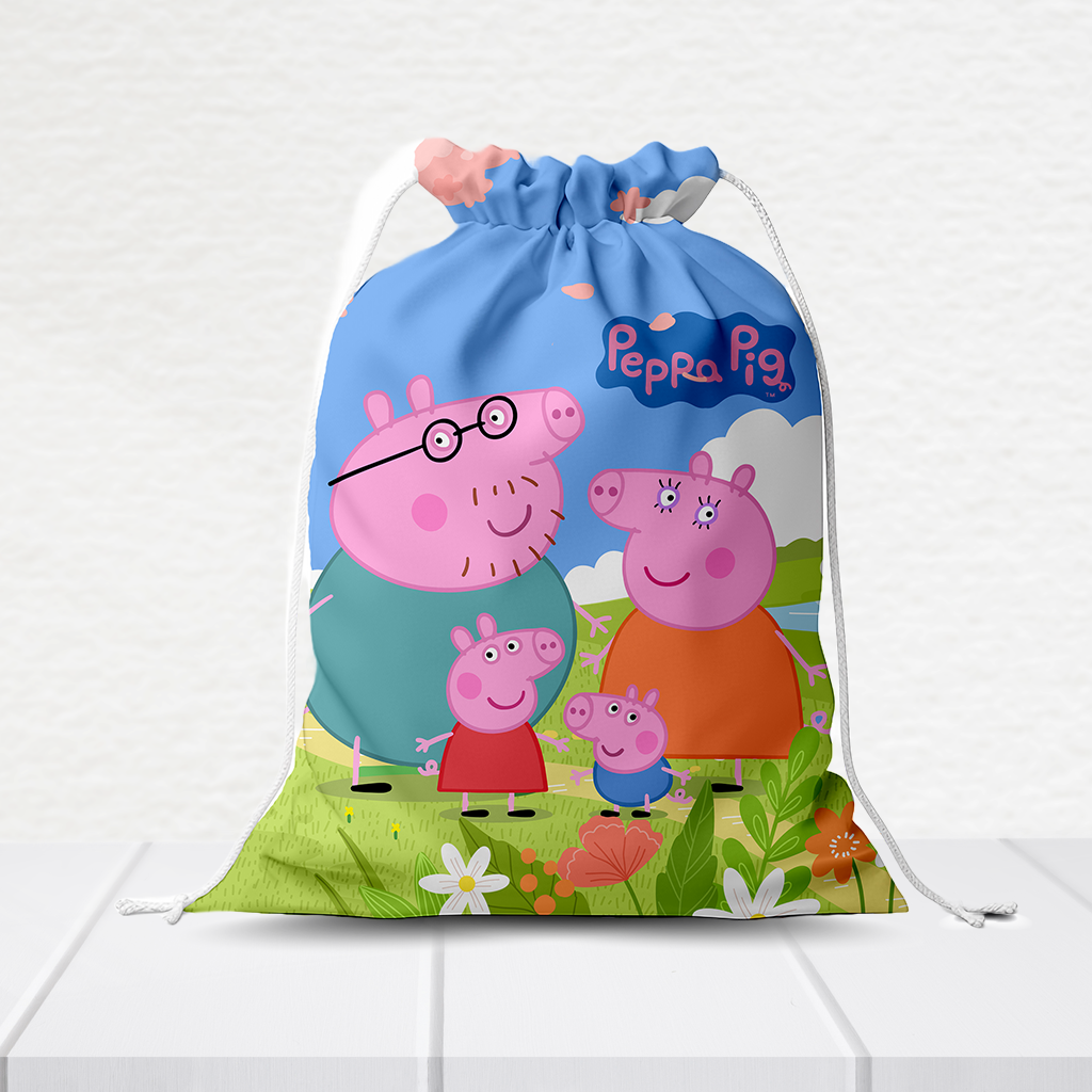 Sacolinha Personalizada Peppa Pig 20Cm X 15Cm