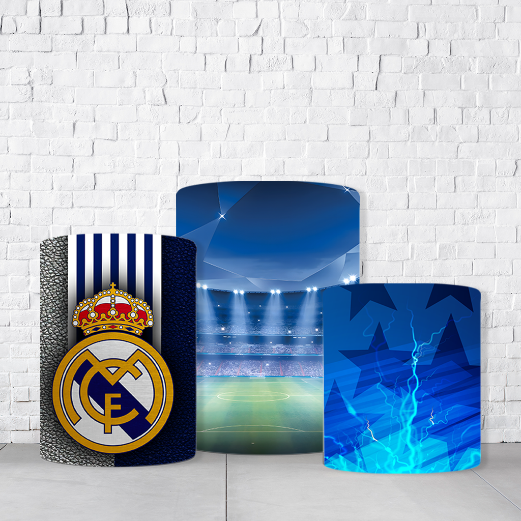 Trio de Cilindros Para Festas Times De Futebol Em Tecido Helanca C/Elástico