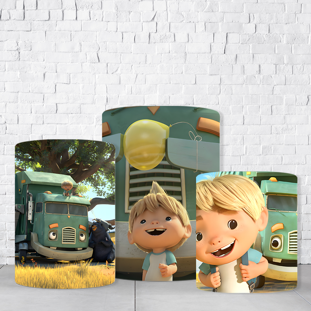 Trio de Cilindros Para Festas Zé Coleta Em Tecido Helanca C/Elástico