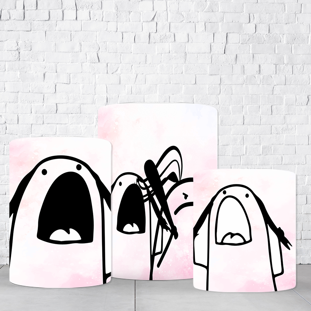 Trio de Cilindros Para Festas Flork Em Tecido Helanca C/Elástico