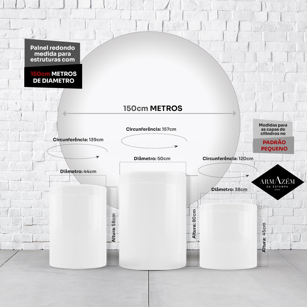 Kit Painel De Festa Meninas Super Poderosas + Trio De Cilindros Em Tecido - Imagem 1