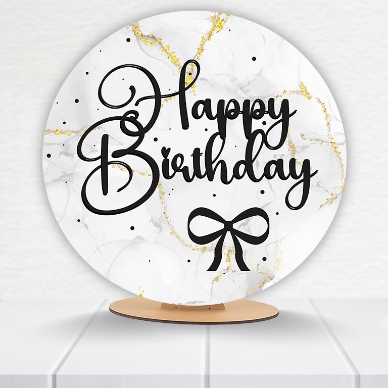 Painel Redondo Aniversário 50x50cm - Imagem 4