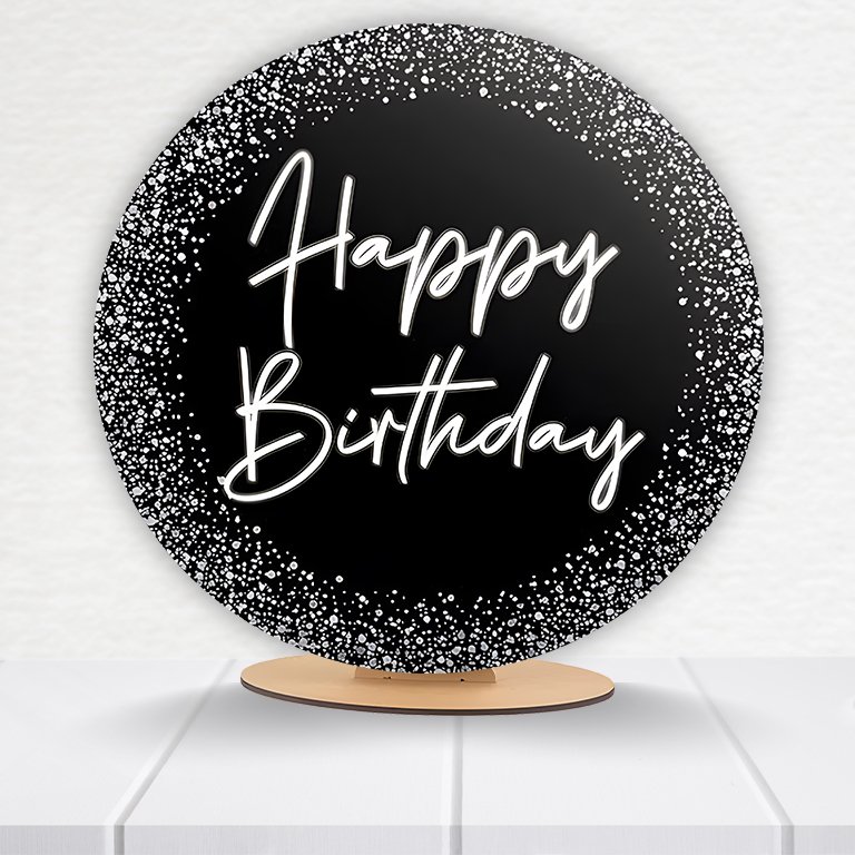 Painel Redondo Aniversário 50x50cm