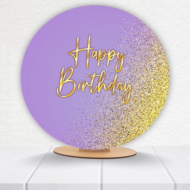 Painel Redondo Aniversário 50x50cm  PAINEL204 - Imagem 6