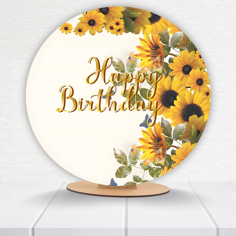 Painel Redondo Aniversário 50x50cm  PAINEL204 - Imagem 7