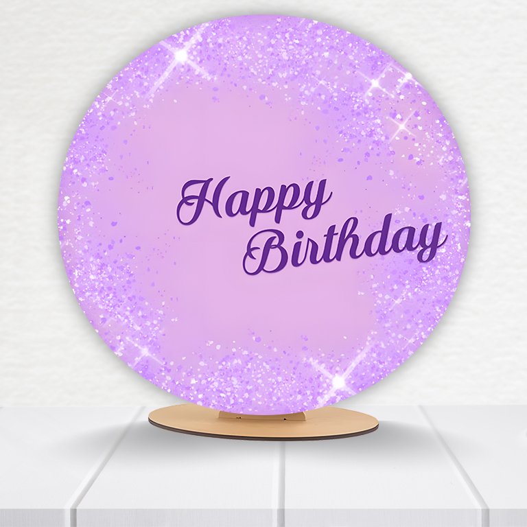 Painel Redondo Aniversário 50x50cm  PAINEL204 - Imagem 2