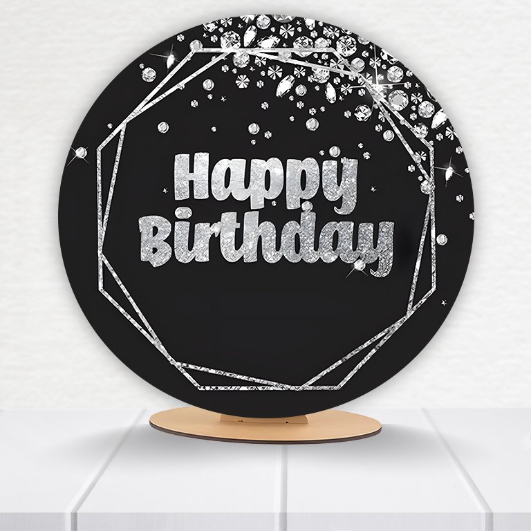 Painel Redondo Aniversário 50x50cm - Imagem 10