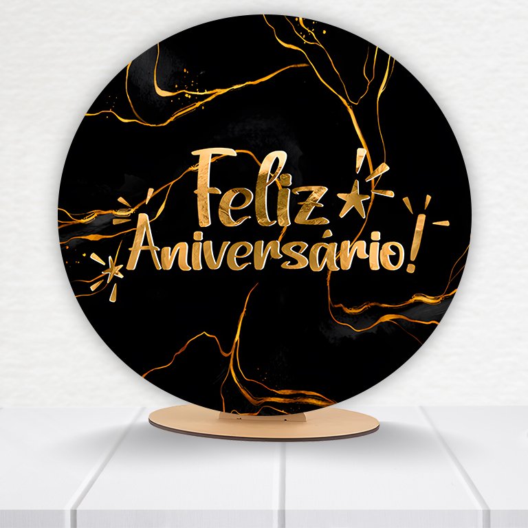 Painel Redondo Aniversário 50x50cm  PAINEL996 - Imagem 5