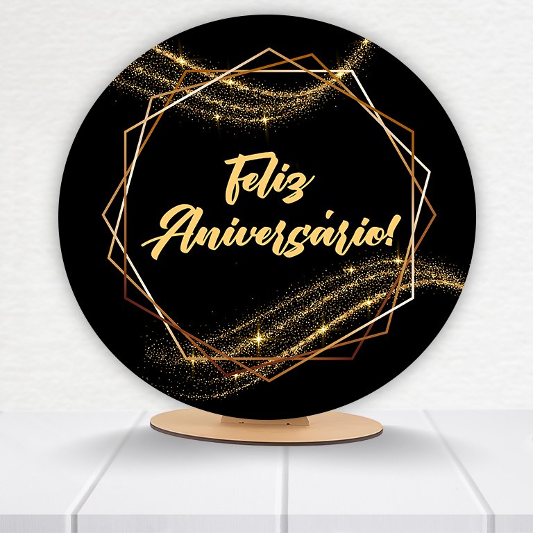Painel Redondo Aniversário 50x50cm  PAINEL996 - Imagem 6