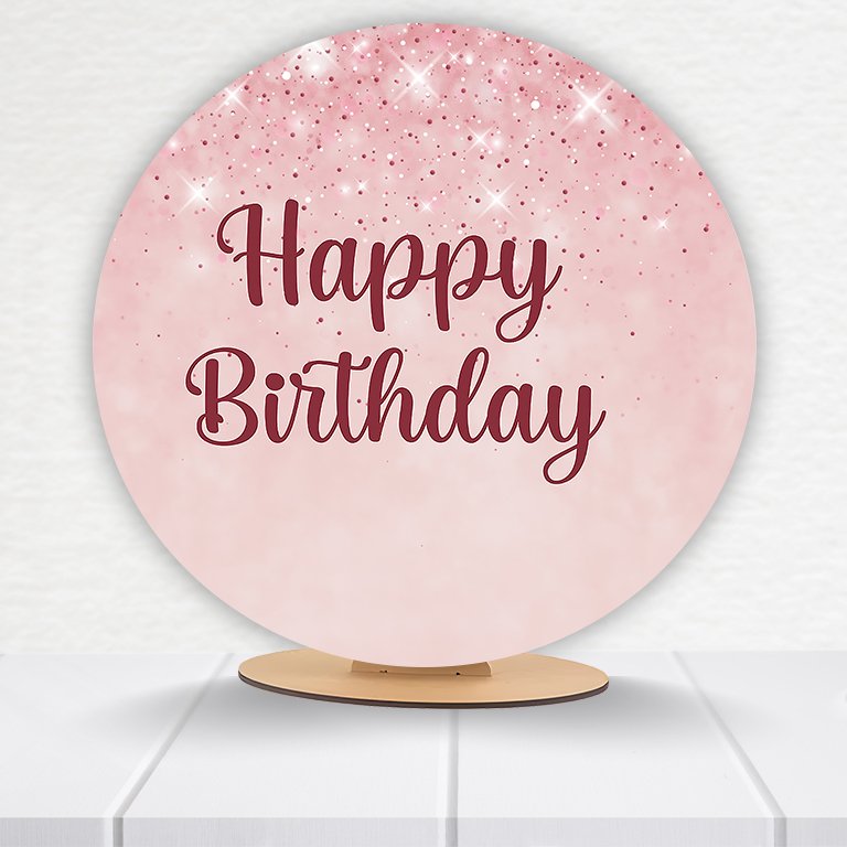 Painel Redondo Aniversário 50x50cm - Imagem 13