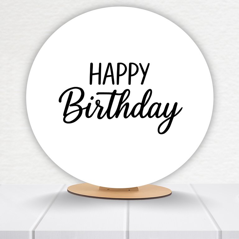 Painel Redondo Aniversário 50x50cm - Imagem 11