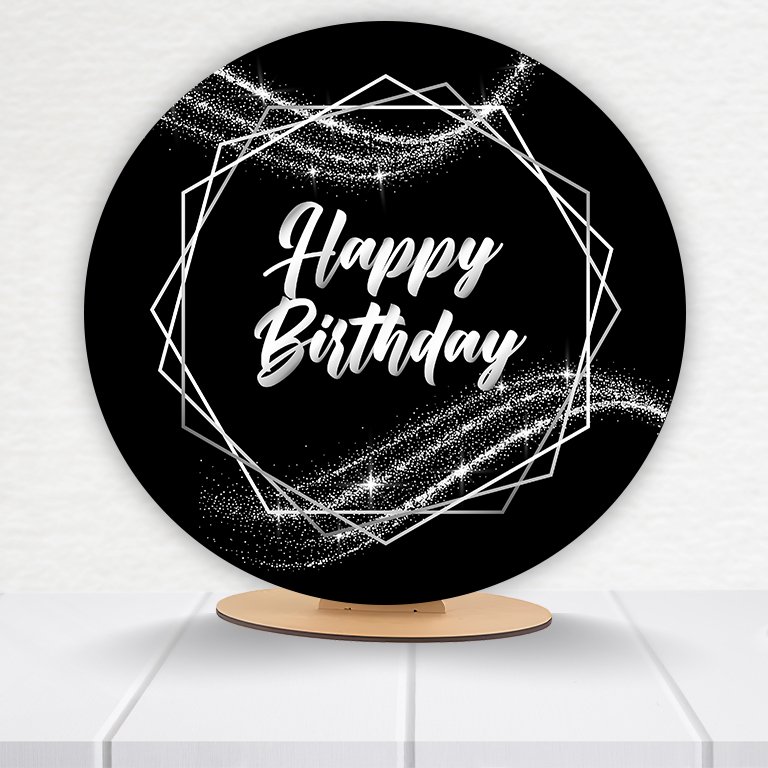 Painel Redondo Aniversário 50x50cm - Imagem 8