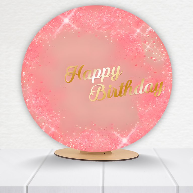 Painel Redondo Aniversário 50x50cm  PAINEL281
