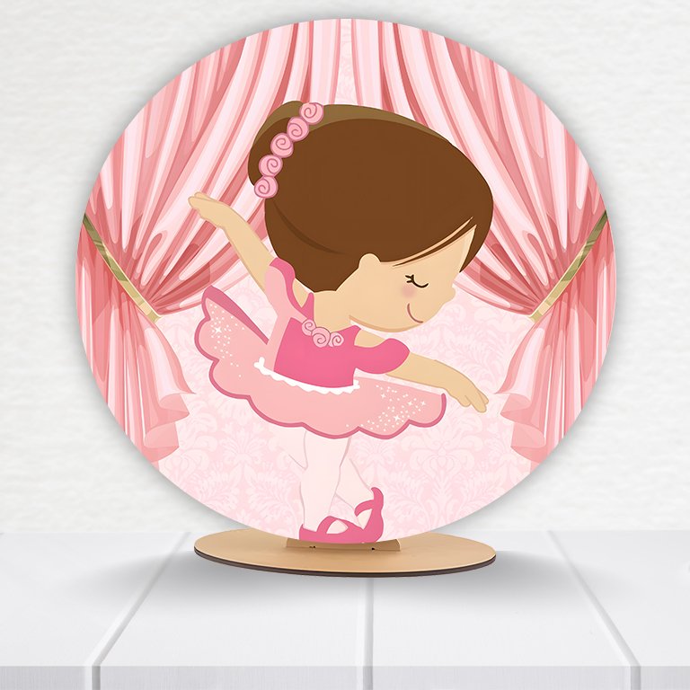 Painel Redondo Bailarina 50x50cm - Imagem 11