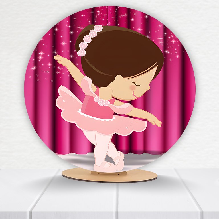 Painel Redondo Bailarina 50x50cm - Imagem 8