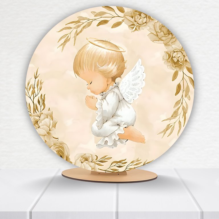 Painel Redondo Batizado 50x50cm - Imagem 10