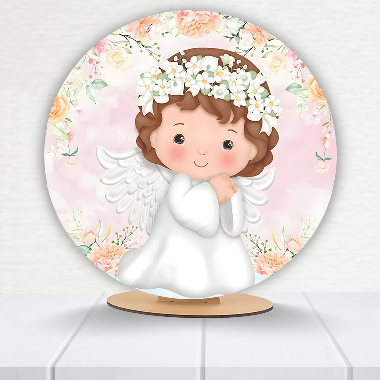 Painel Redondo Batizado 50x50cm - Imagem 8