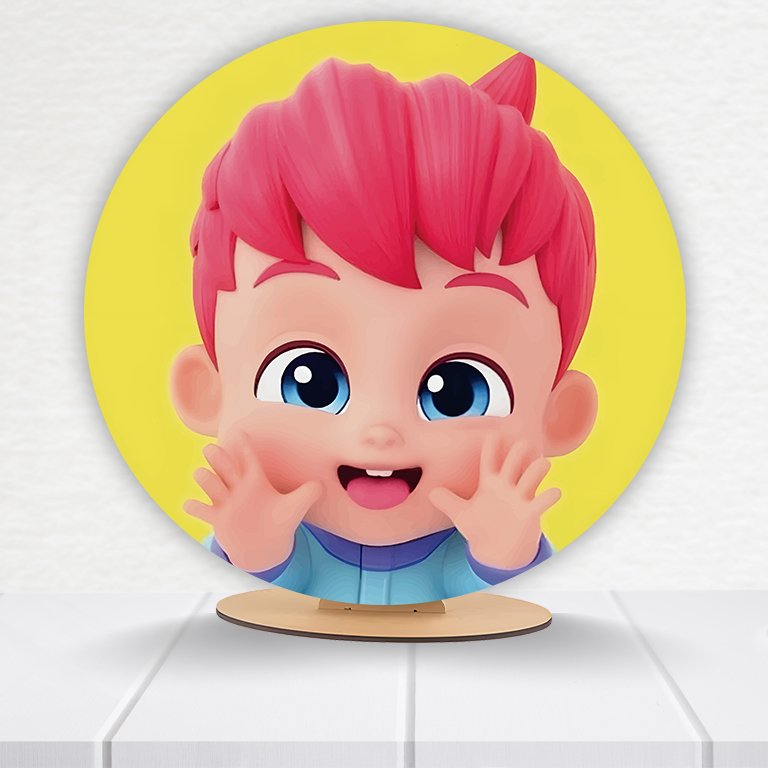 Painel Redondo BebeFinn 50x50cm - Imagem 2