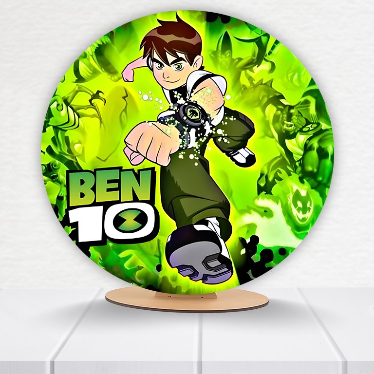 Painel Redondo Ben 10 50x50cm  PAINEL186 - Imagem 2