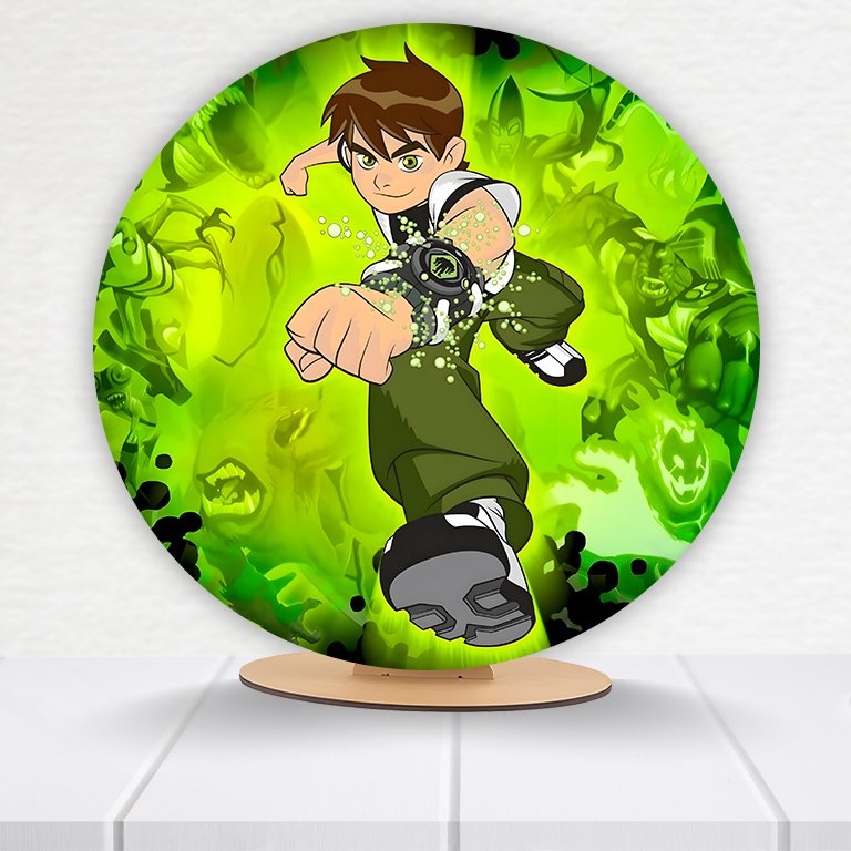 Painel Redondo Ben 10 50x50cm  PAINEL269