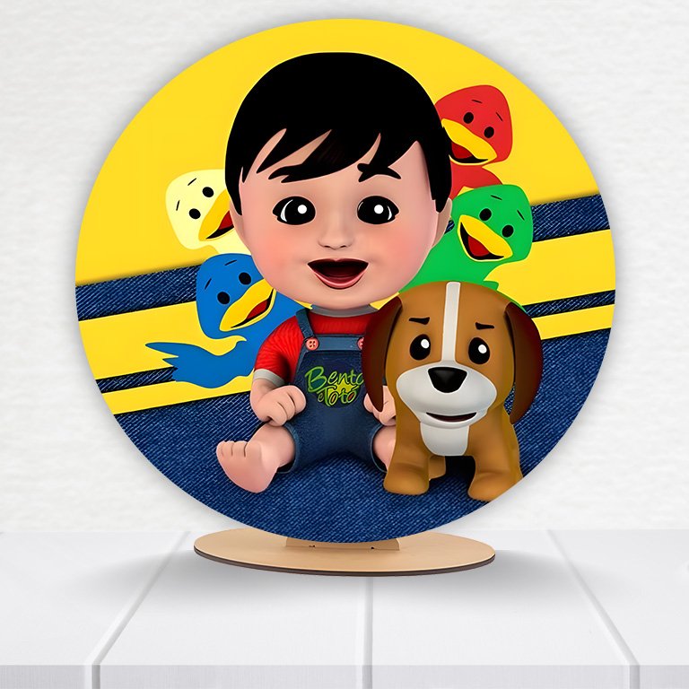 Painel Redondo Bento e Totó 50x50cm - Imagem 4