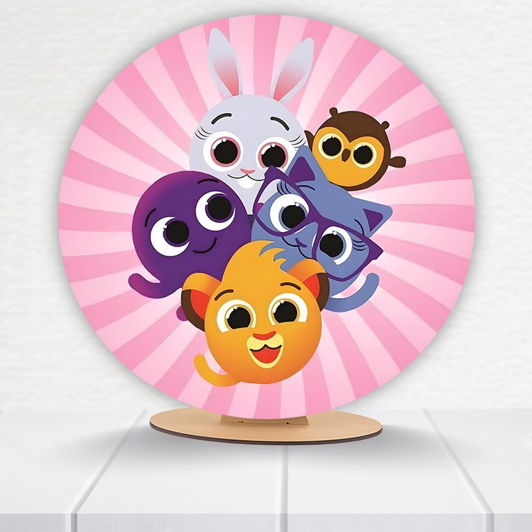 Painel Redondo Bolofofos 50x50cm - Imagem 11