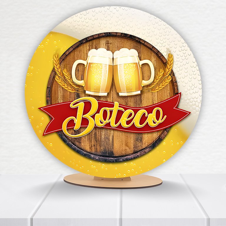 Painel Redondo Boteco 50x50cm - Imagem 2