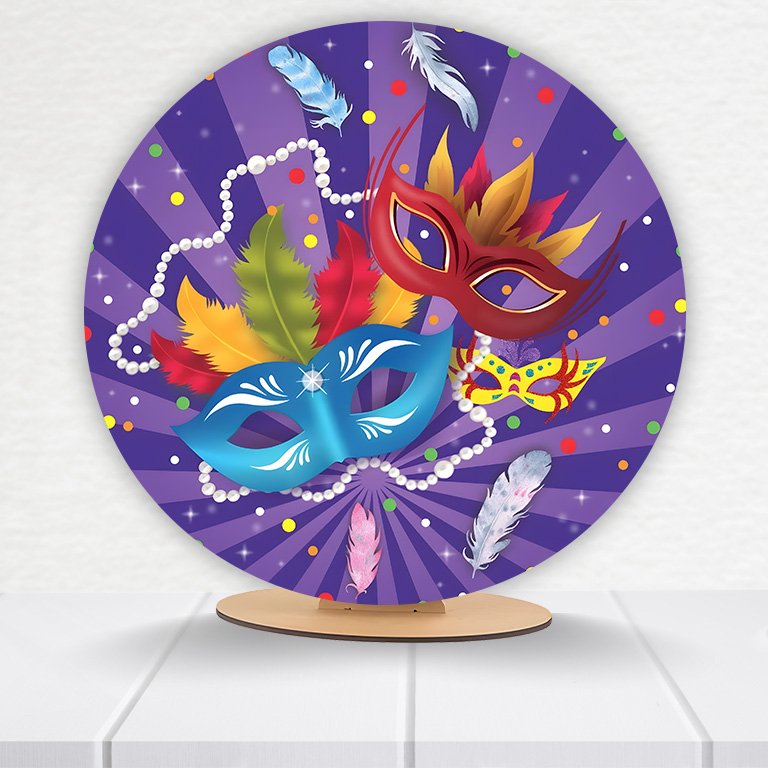 Painel Redondo Carnaval 50x50cm - Imagem 6