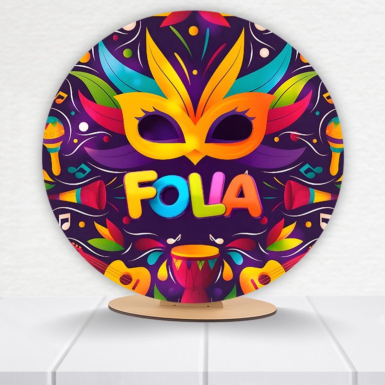 Painel Redondo Carnaval 50x50cm - Imagem 10