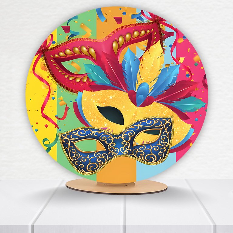 Painel Redondo Carnaval 50x50cm - Imagem 7