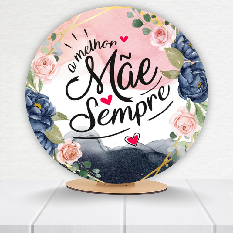 Painel Redondo Dia Das Mães 50x50cm - Imagem 8