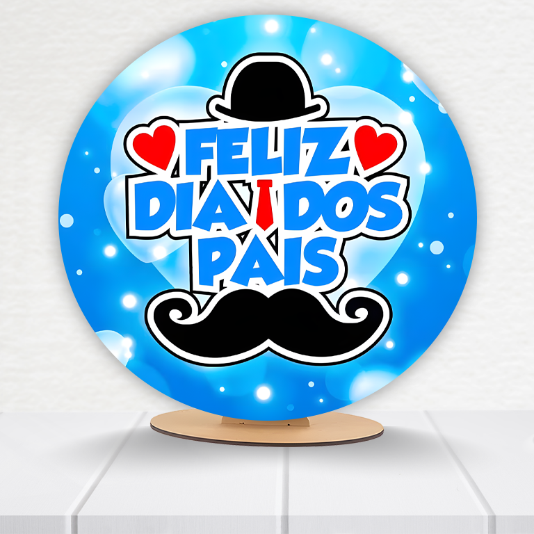 Painel Redondo Dia Dos Pais 50x50cm - Imagem 6
