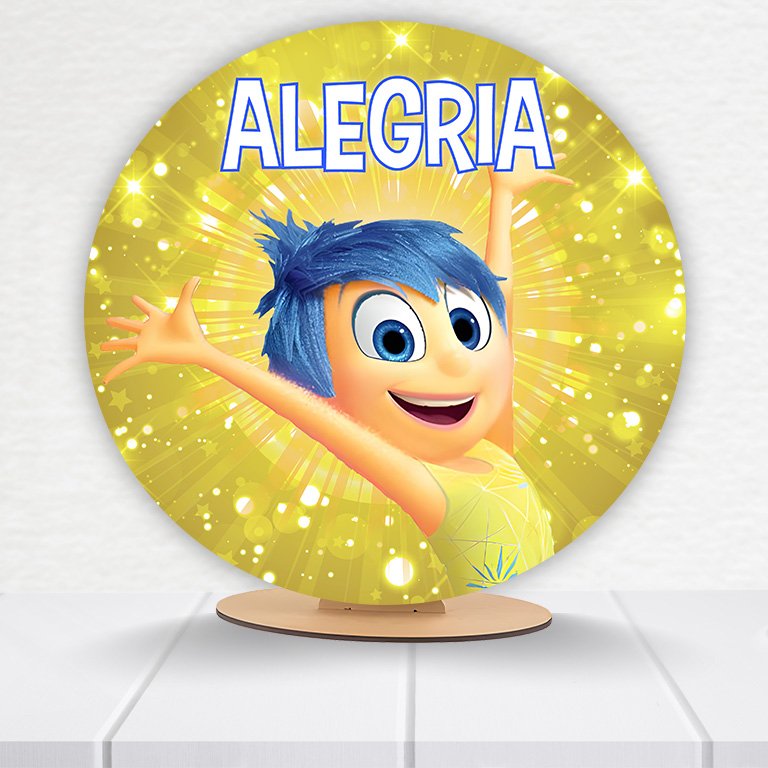 Painel Redondo Divertidamente 50x50cm - Imagem 11