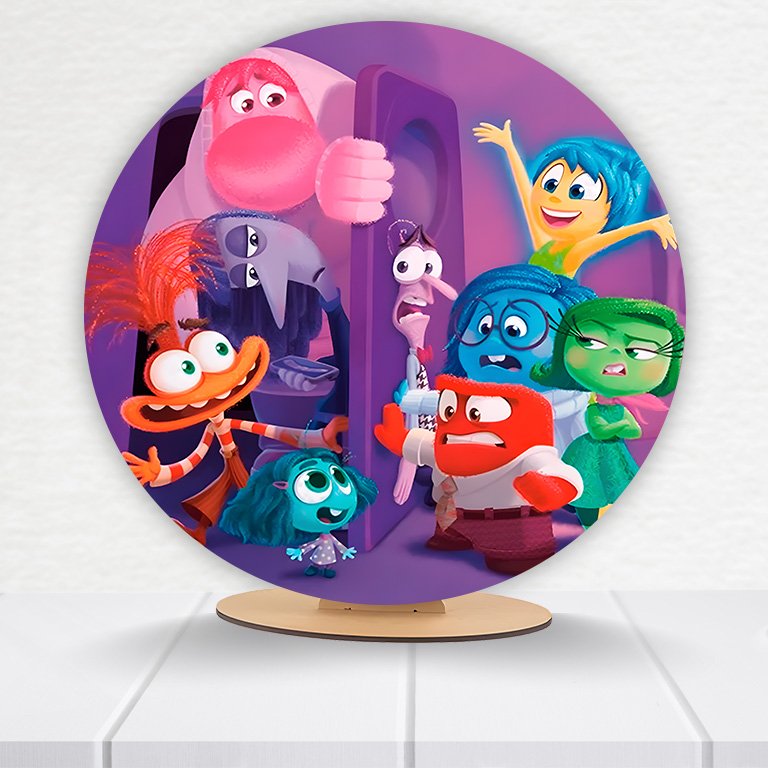 Painel Redondo Divertidamente 50x50cm - Imagem 6