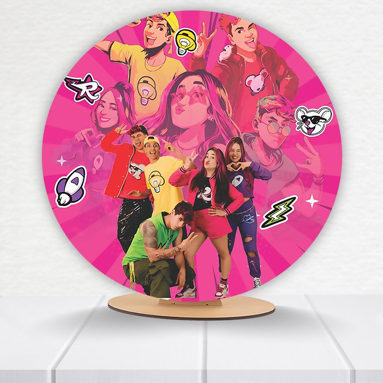 Painel Redondo Dos Rosas 50x50cm - Imagem 6