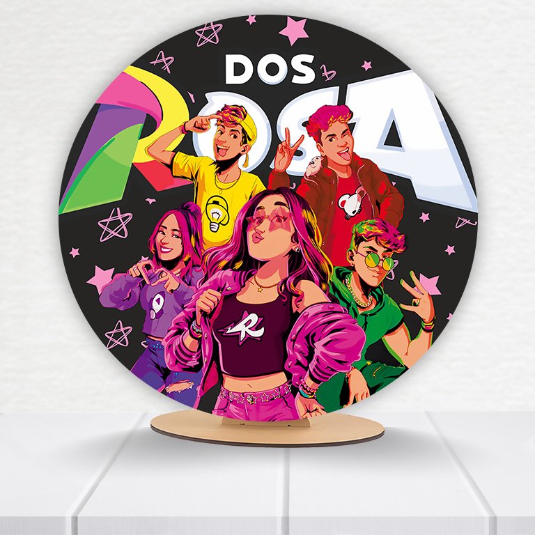 Painel Redondo Dos Rosas 50x50cm - Imagem 9