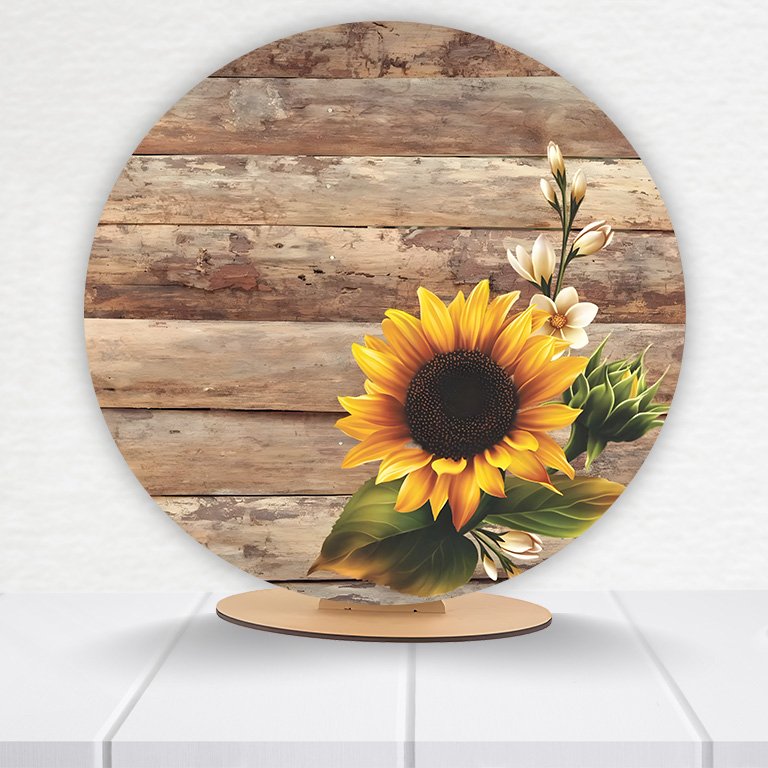 Painel Redondo Flores 50x50cm - Imagem 16