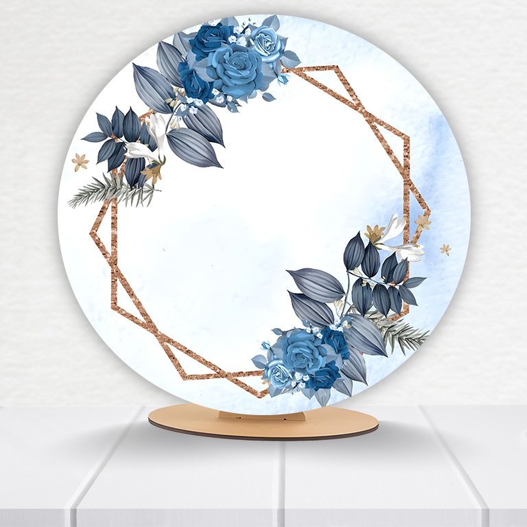 Painel Redondo Flores 50x50cm - Imagem 5