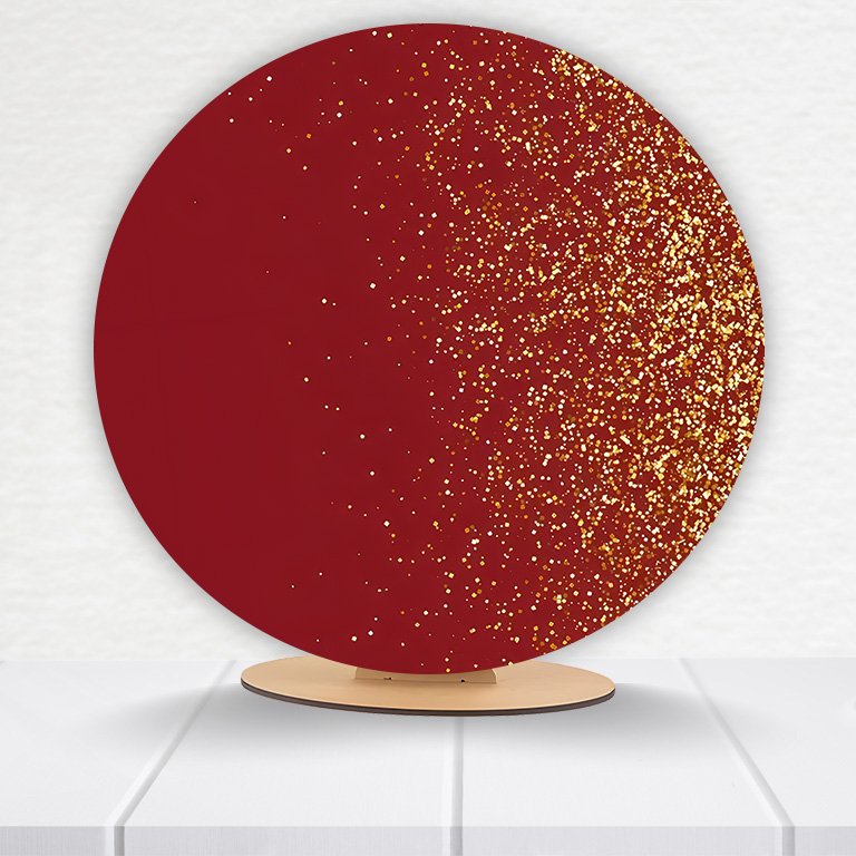 Painel Redondo Glitter 50x50cm  PAINEL190 - Imagem 3