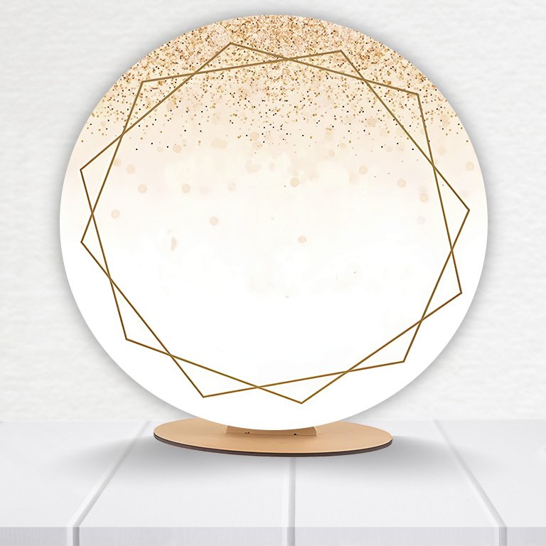 Painel Redondo Glitter 50x50cm  PAINEL190 - Imagem 17