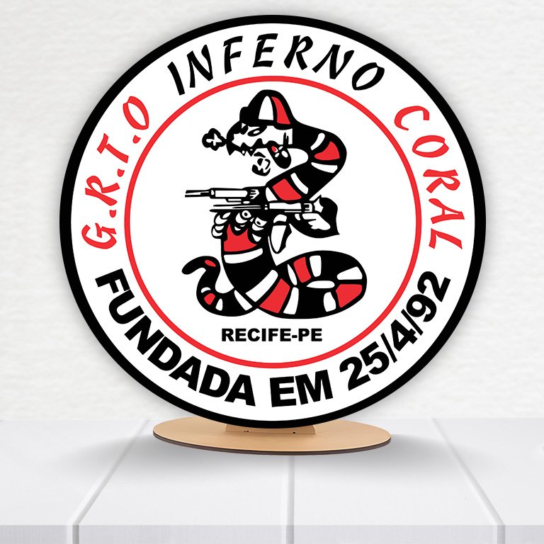 Painel Redondo Santa Cruz 50x50cm - Imagem 4