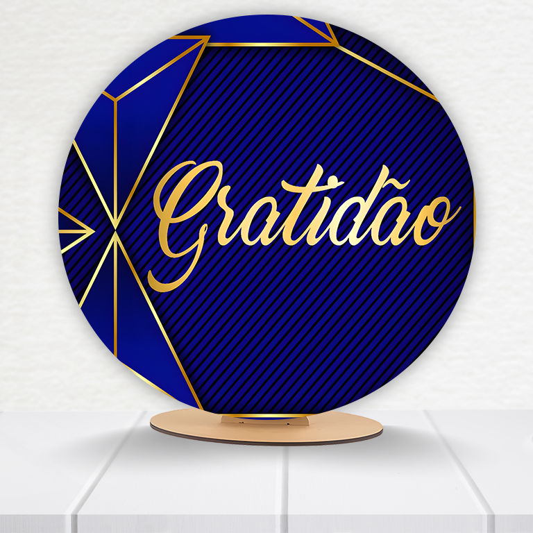 Painel Redondo Gratidão 50x50cm  PAINEL854 - Imagem 14