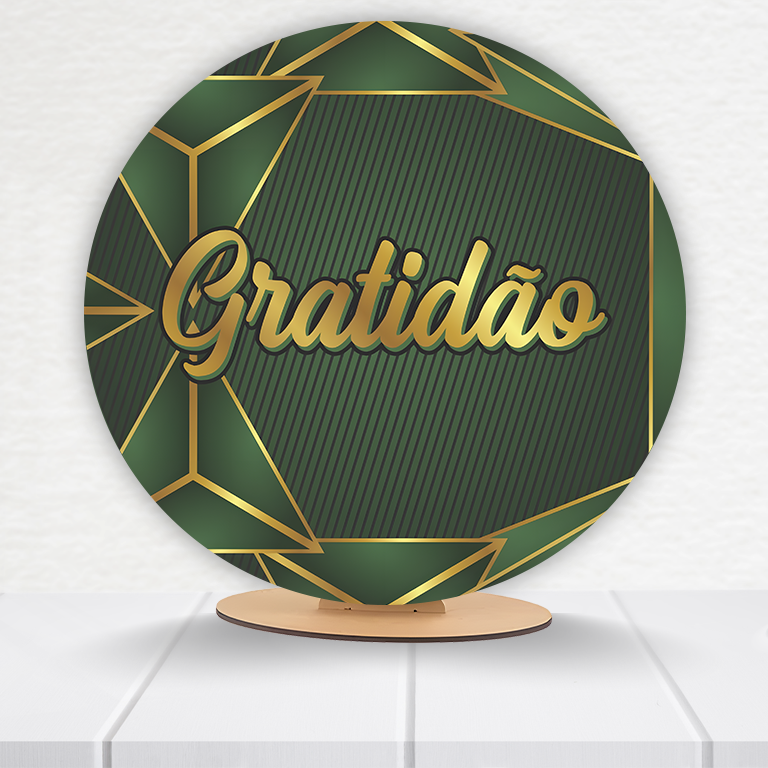Painel Redondo Gratidão 50x50cm  PAINEL854 - Imagem 15