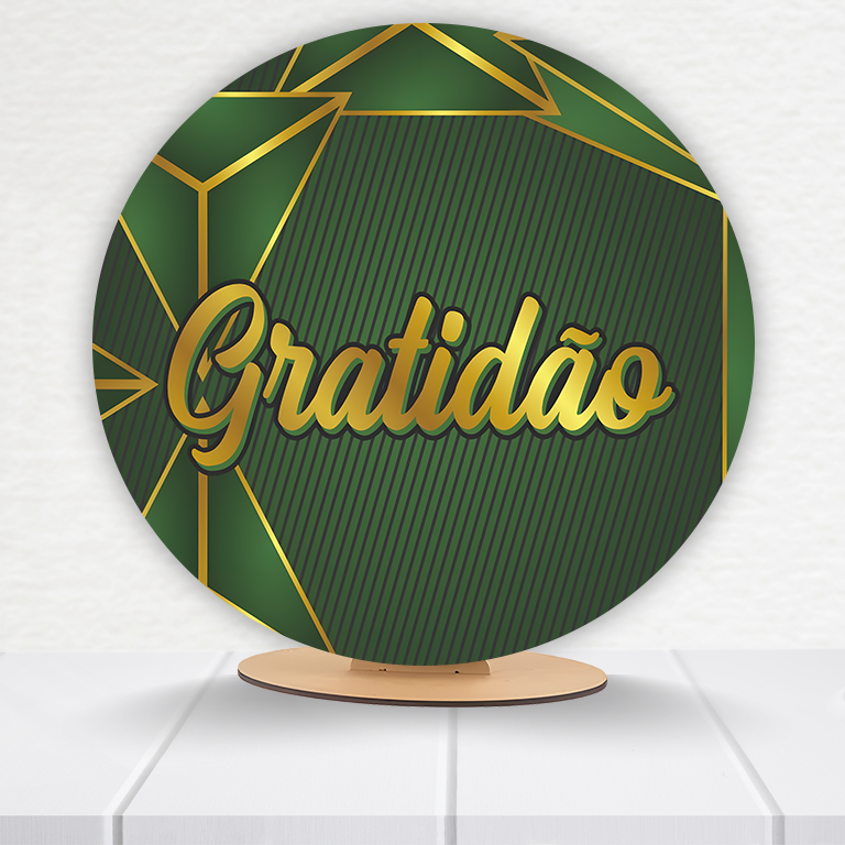Painel Redondo Gratidão 50x50cm  PAINEL245 - Imagem 6