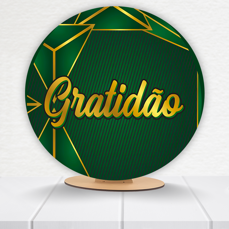 Painel Redondo Gratidão 50x50cm  PAINEL164 - Imagem 15